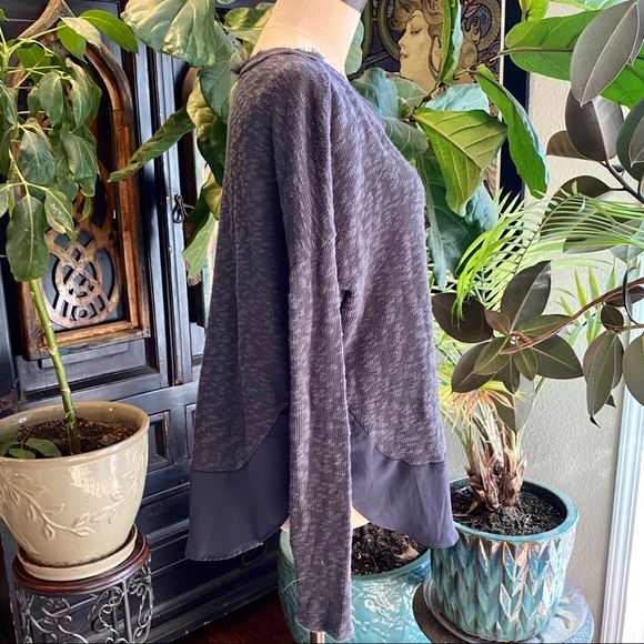 Anthropologie Deletta Nubby Circle Sweater Grey - Picture 8 of 15